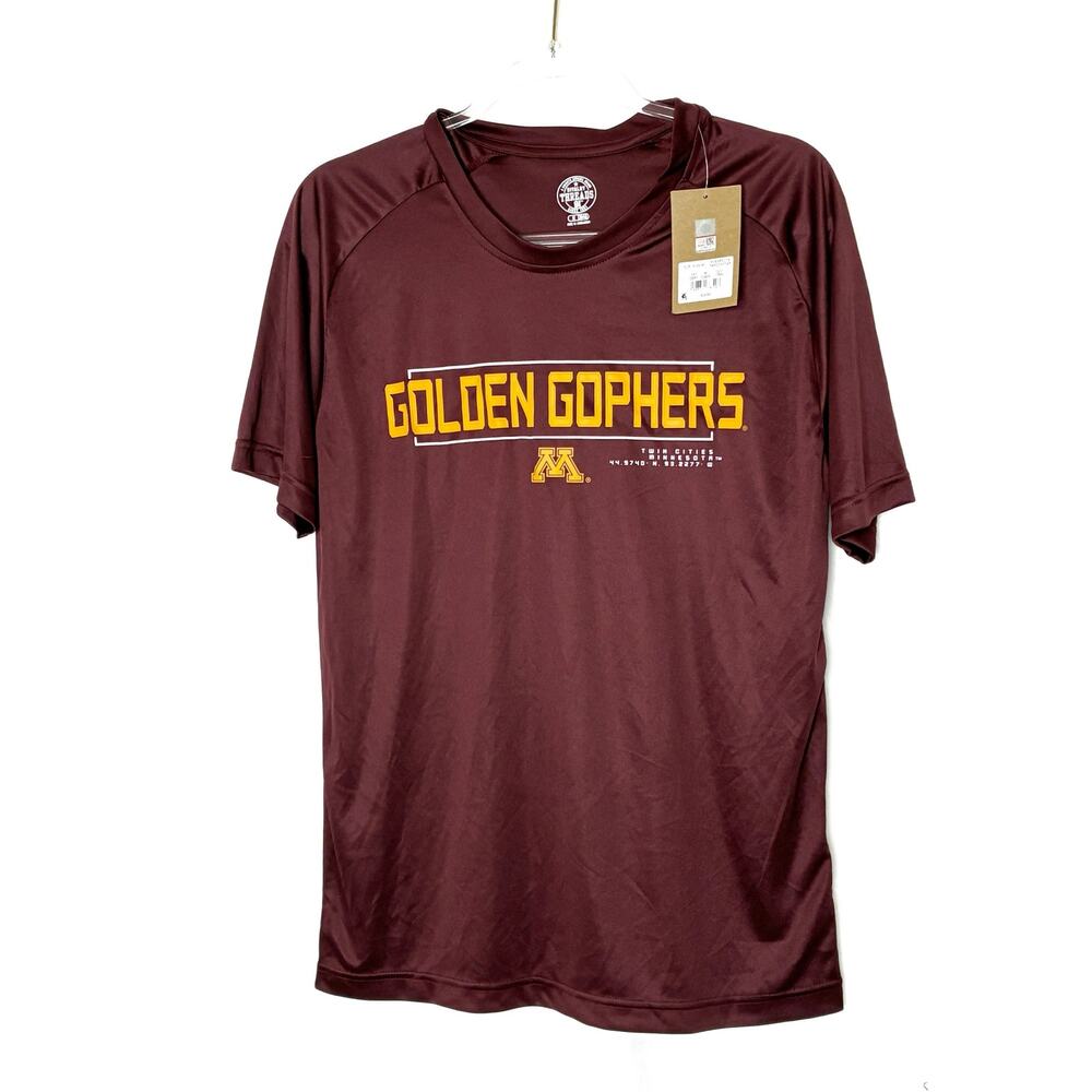 Minnesota Golden Gophers Maroon Athletic Tee Shirt Rivalry Threads NWT Mens Med